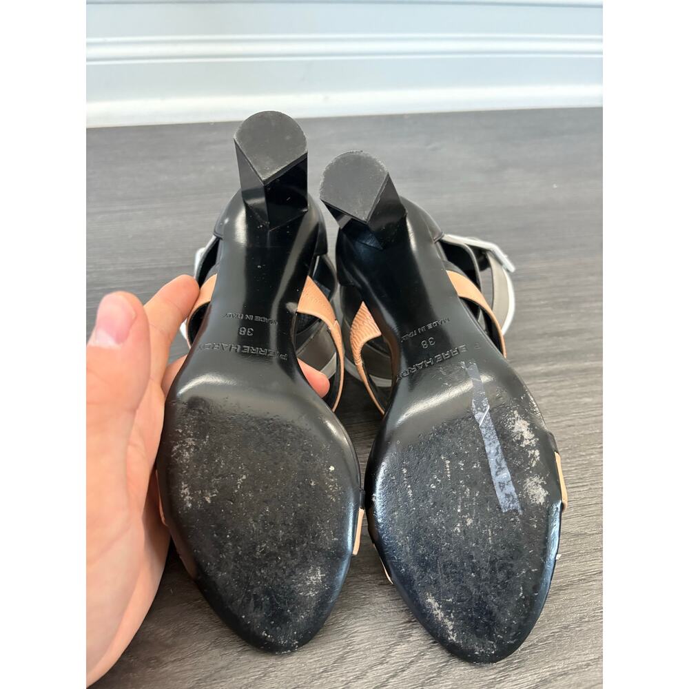 Pierre Hardy Black Leather Heels Size 38 - Picture 8 of 9
